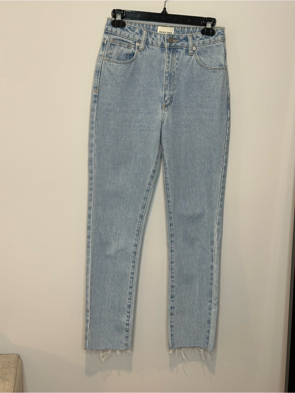 Abrand ‘ 95 High Slim Light Blue Straight-Leg Jeans Sz 26